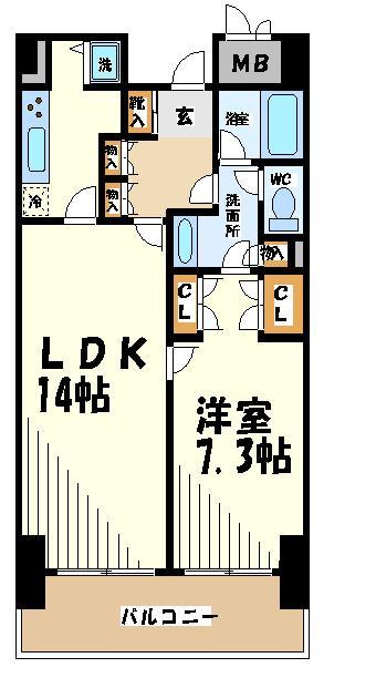 パークノヴァ調布  間取り