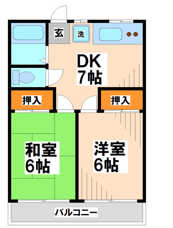 第2コスモコーポ   間取り