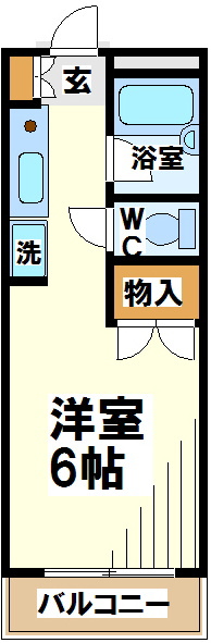 クリサンテーモ　　東京外国語大学＆電気通信大学受験生事前予約可能物件 間取り