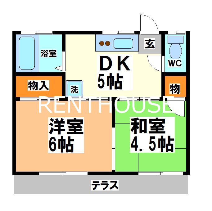 スプリームⅠ  間取り