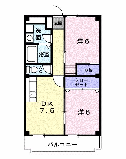 グリーンパレス柏野    間取り