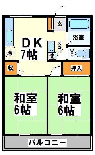 コスモシティハイツ  間取り