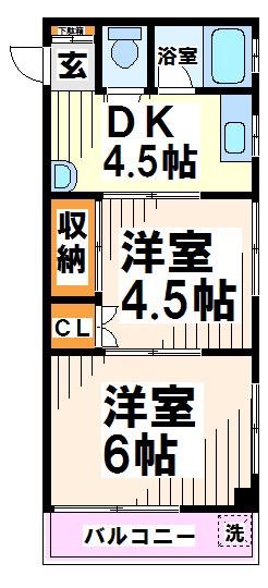 ハイツ吉房  間取り