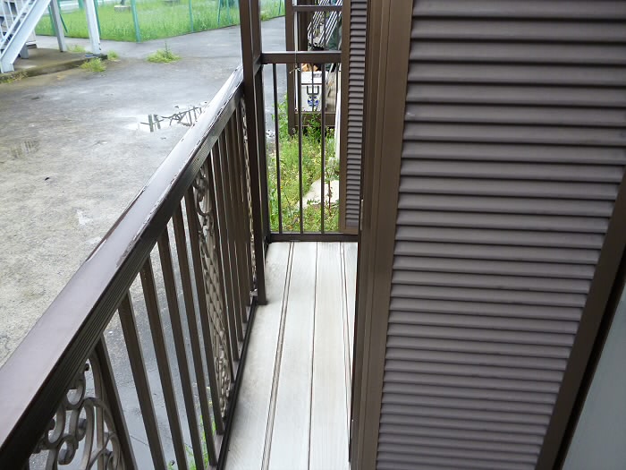 コーポ朝倉A棟(当社管理物件）  ベランダ