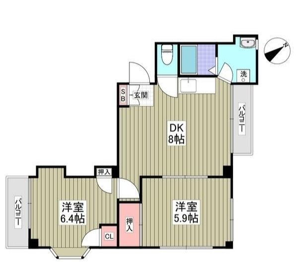 第2ジェネラスコート   間取り