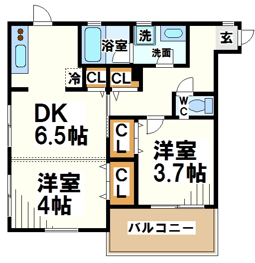 栄和レジデンスⅡ 間取り