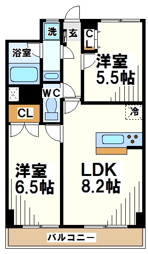 コーポ石井    間取り