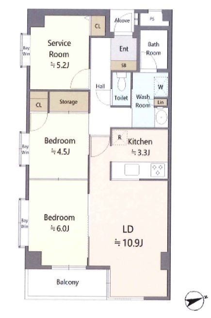 ユニーブル東府中リ・ノヴァス 間取り