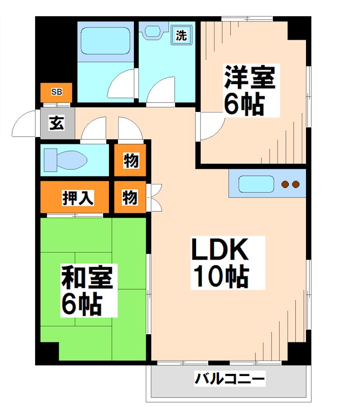 フレアつつじヶ丘 間取り