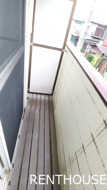 エメラルドハイツ 　電気通信大学受験生事前予約可能物件 ベランダ