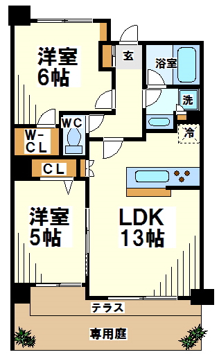 ダイアパレス西調布  間取り