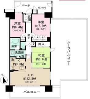 深大寺レジデンス   間取り