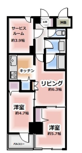 マートルコート調布 間取り