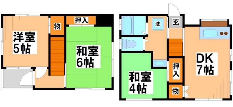 押立町4丁目戸建て 間取り