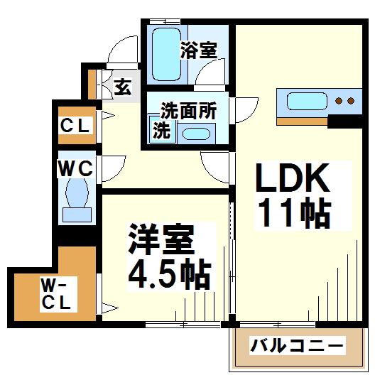 シュールコテデュパルク  間取り