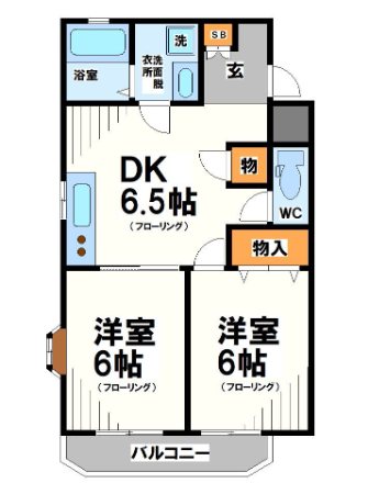シャンブルPK    間取り