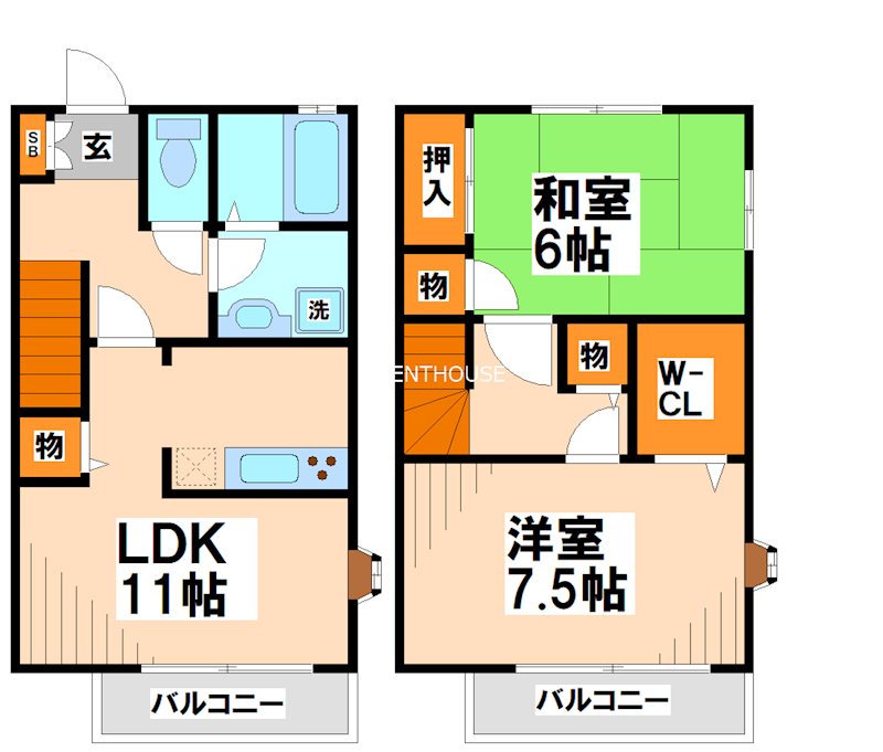 レインボーヒサ 間取り
