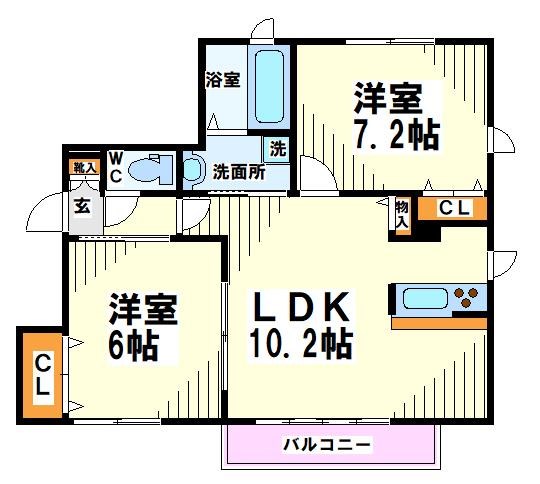 FⅡハウス  間取り