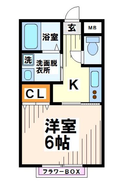 ハピネスⅢ  間取り