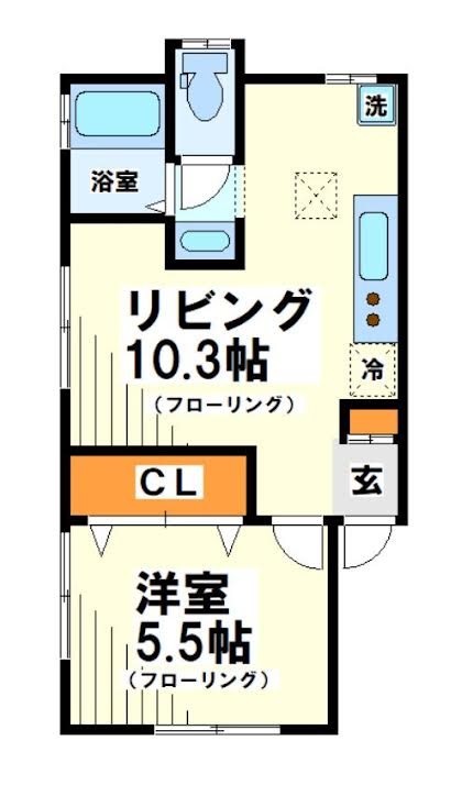 コーポ日光     間取り