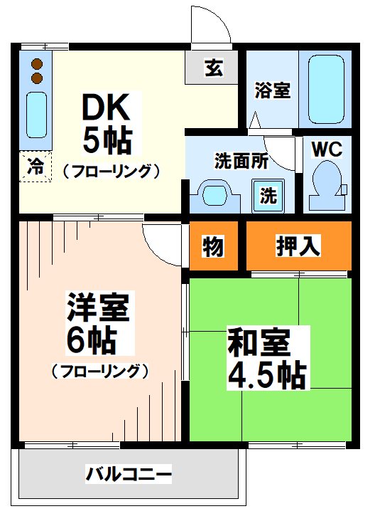 スプリームⅠ 間取り