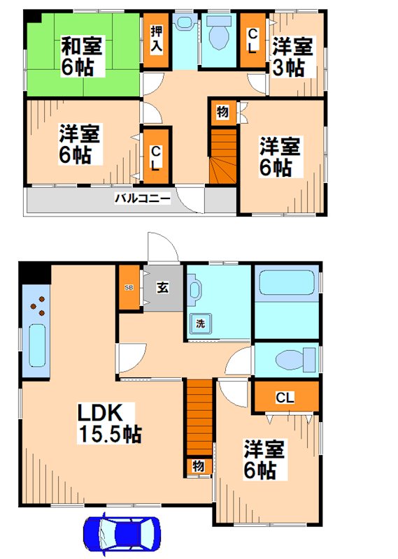 紅葉丘3丁目戸建 間取り