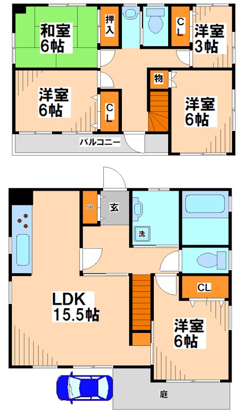 紅葉丘3丁目戸建  間取り