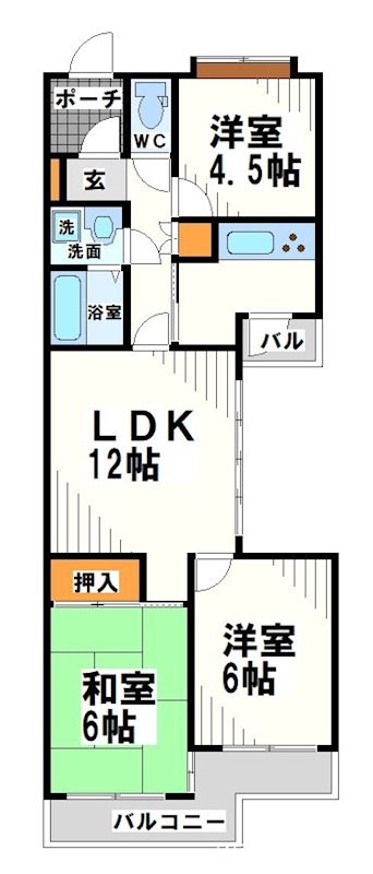 ライオンズマンション調布台三番館  間取り