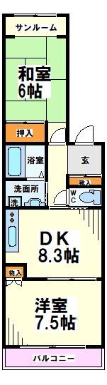 レヴ・クレール    間取り