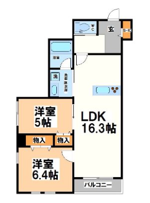 トライデント  間取り
