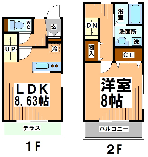 ヴィラ馬橋 　弊社管理物件 間取り