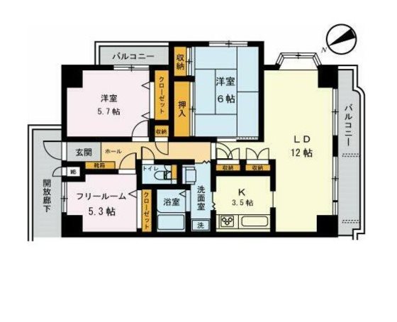豊栄アンバサダー  間取り