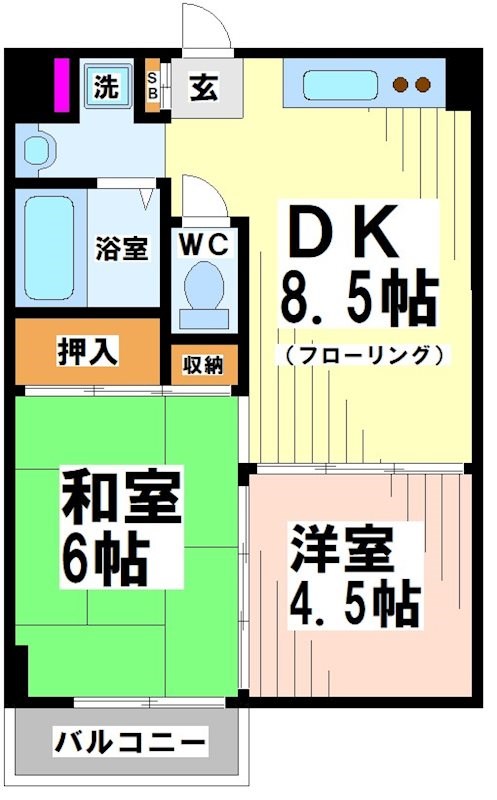 KフラットⅠ   間取り