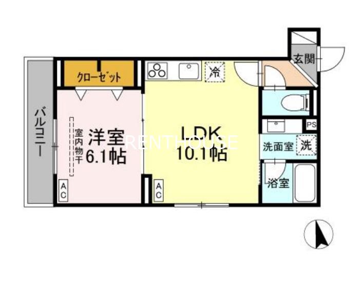 Ｄ-ａｓｓｅｔ府中町  間取り