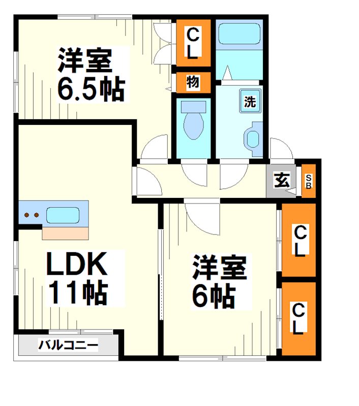 フォルトゥーナⅠ  間取り