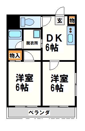 ヘルスパレス2  間取り