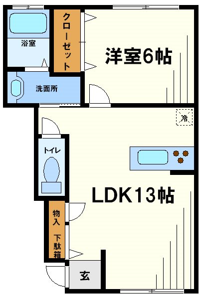 Sフラッツ  間取り