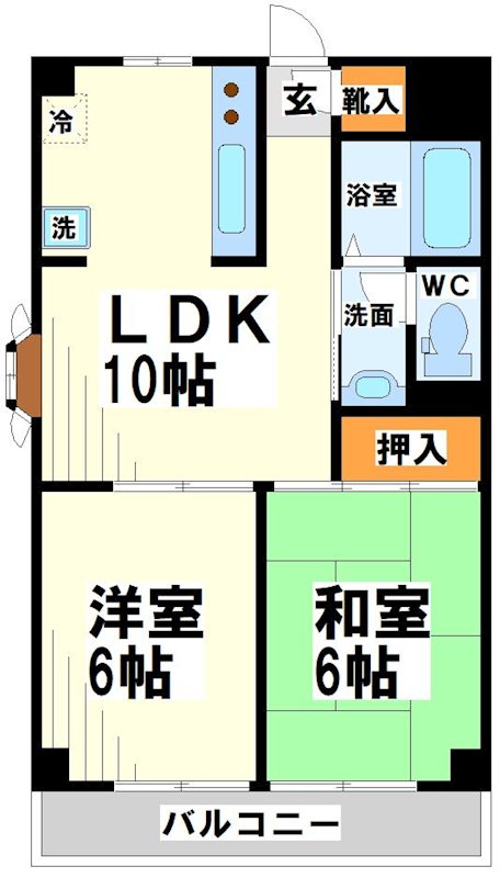 ウイングシティ立花　  間取り