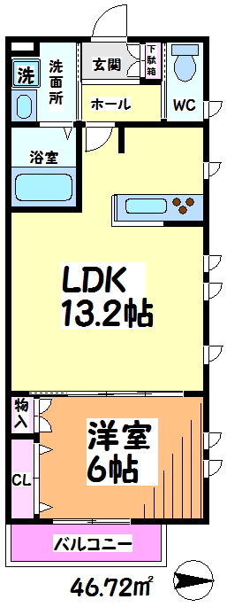 エルミタージュ永福町 当社管理物件 間取り