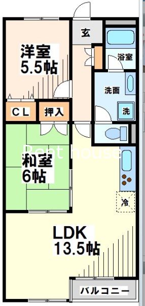 グレイッシュポイント  間取り