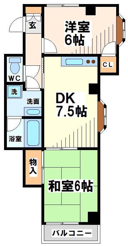 ロイヤルシティーⅠ 間取り