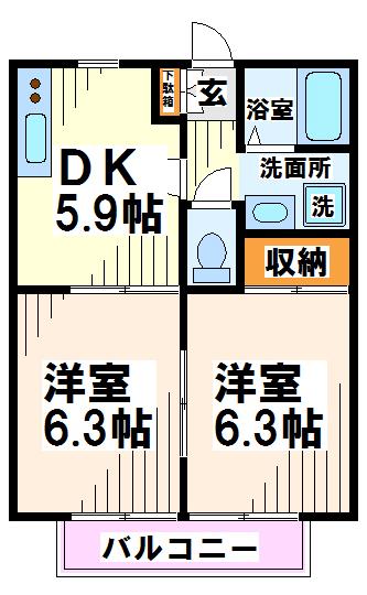アステリアB  間取り