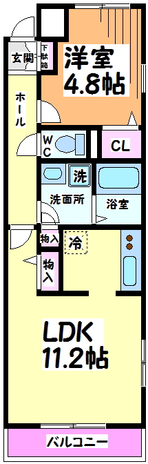 ブルック代田   間取り