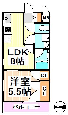 ユーコート世田谷松原  間取り