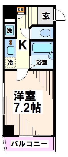 菱和パレス府中駅前 間取り
