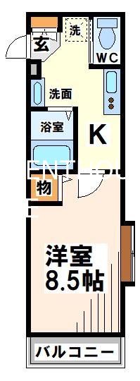 ブランドール武蔵野   間取り