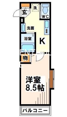 ブランドール武蔵野   間取り