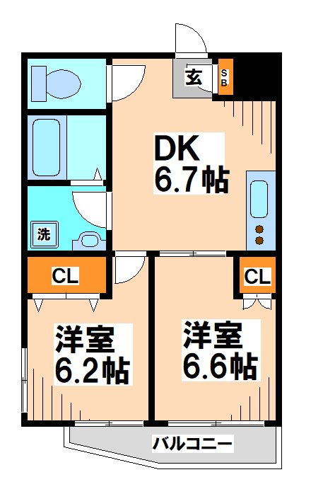 第2ジェネラスコート   間取り