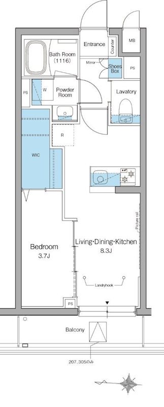 ルフォンリヴェント杉並永福 間取り