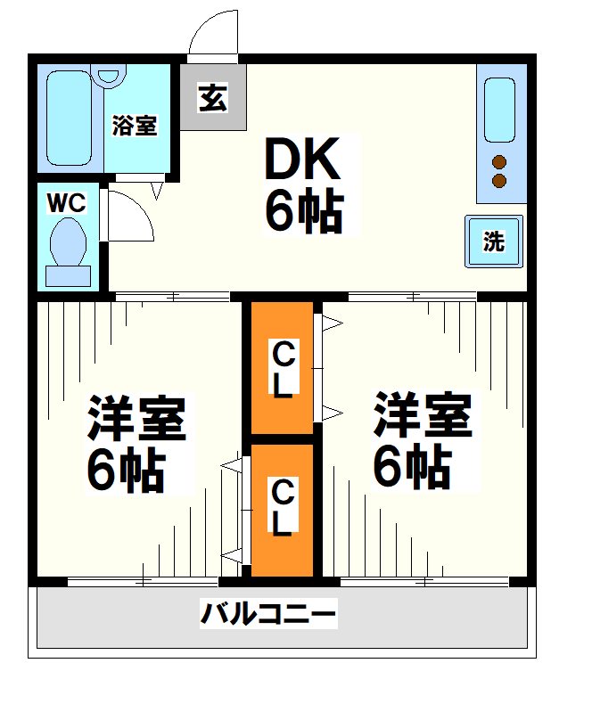 第二グリーンハイツ  当社管理物件 間取り